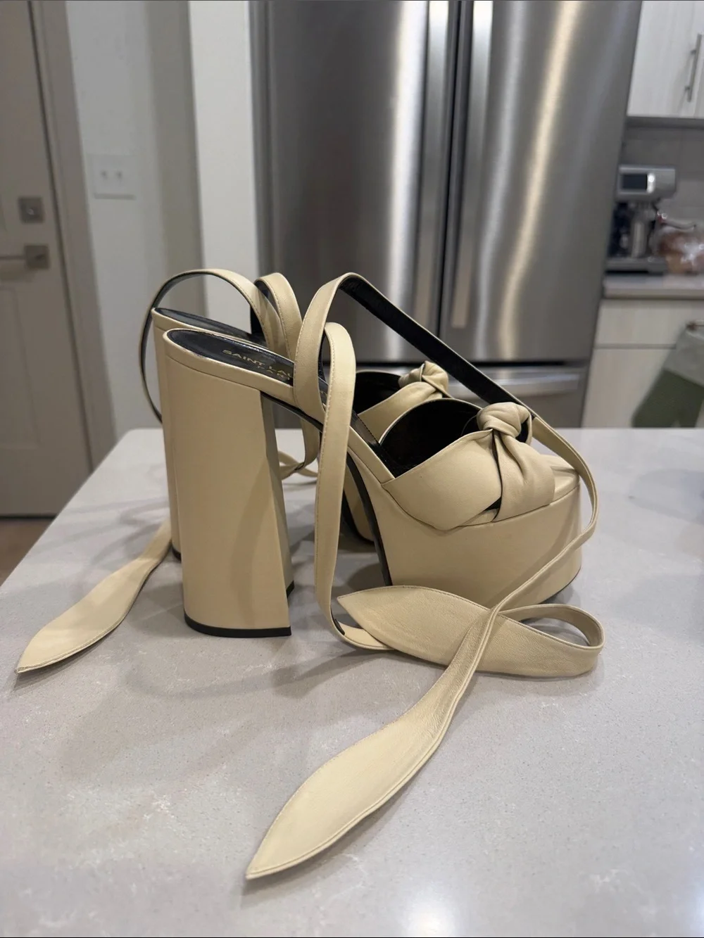 Saint Laurent high platform